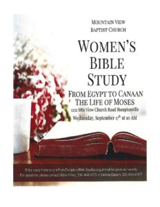 Mountain View Baptist Church - Women's Bible Study @ Mountain View Baptist Church